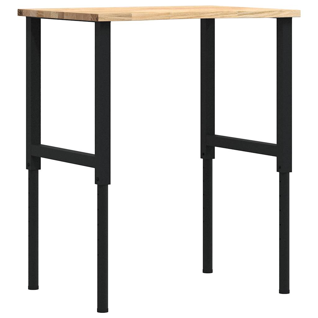 Vidaxx Werkbank 80x60x (71,5-98) cm massive Eiche