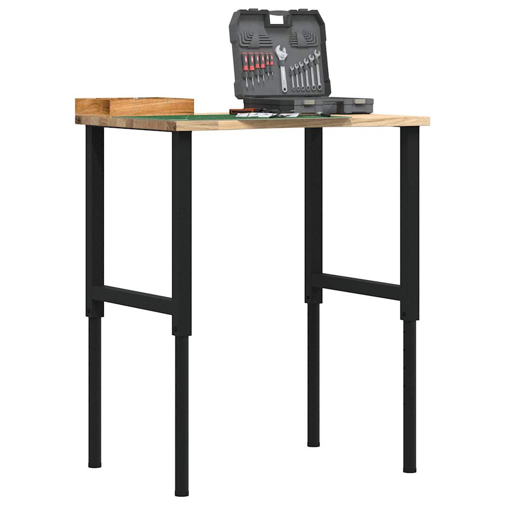 Vidaxx Werkbank 80x60x (71,5-98) cm massive Eiche