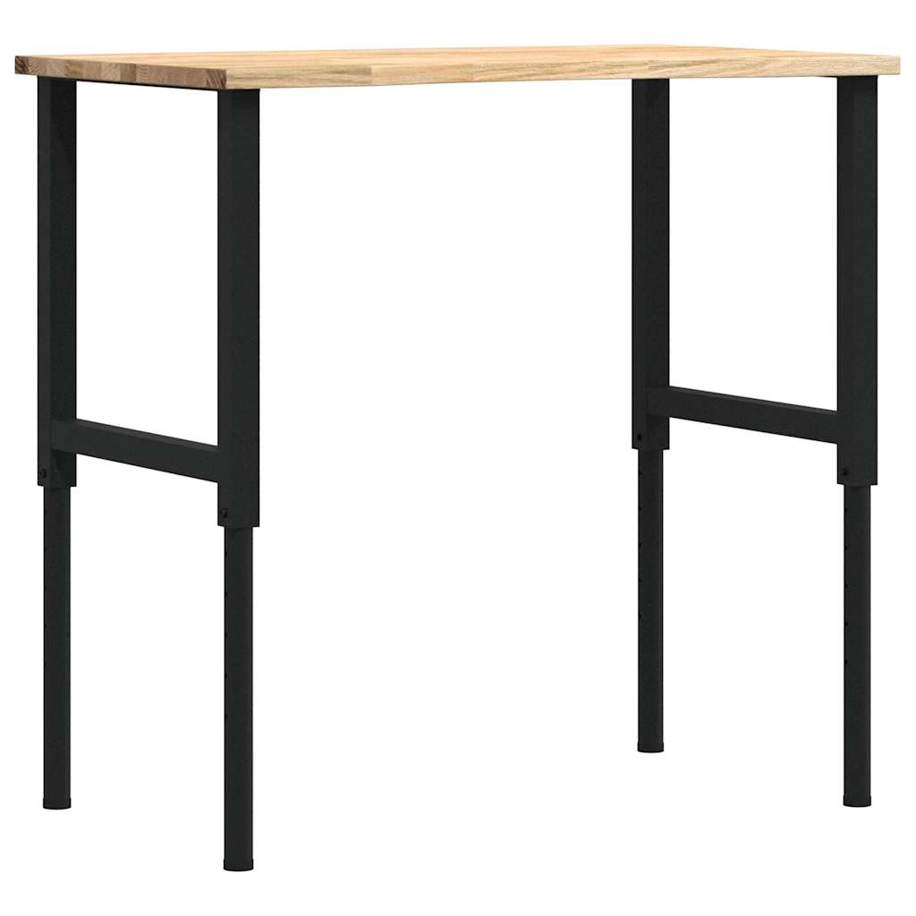 Vidaxx Werkbank 100x60x (71,5-98) cm massive Eiche