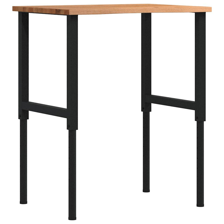 Vidaxx Werkbank 80x60x (71,5-98) cm Eiche hellbraun
