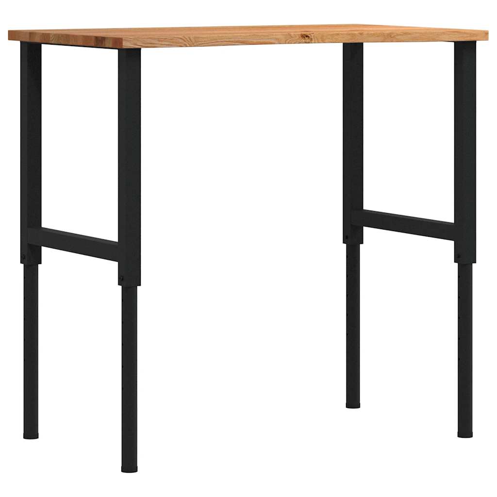 Vidaxx Werkbank 100x60x (71,5-98) cm Eiche hellbraun