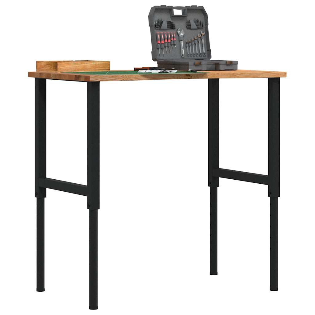Vidaxx Werkbank 100x60x (71,5-98) cm Eiche hellbraun