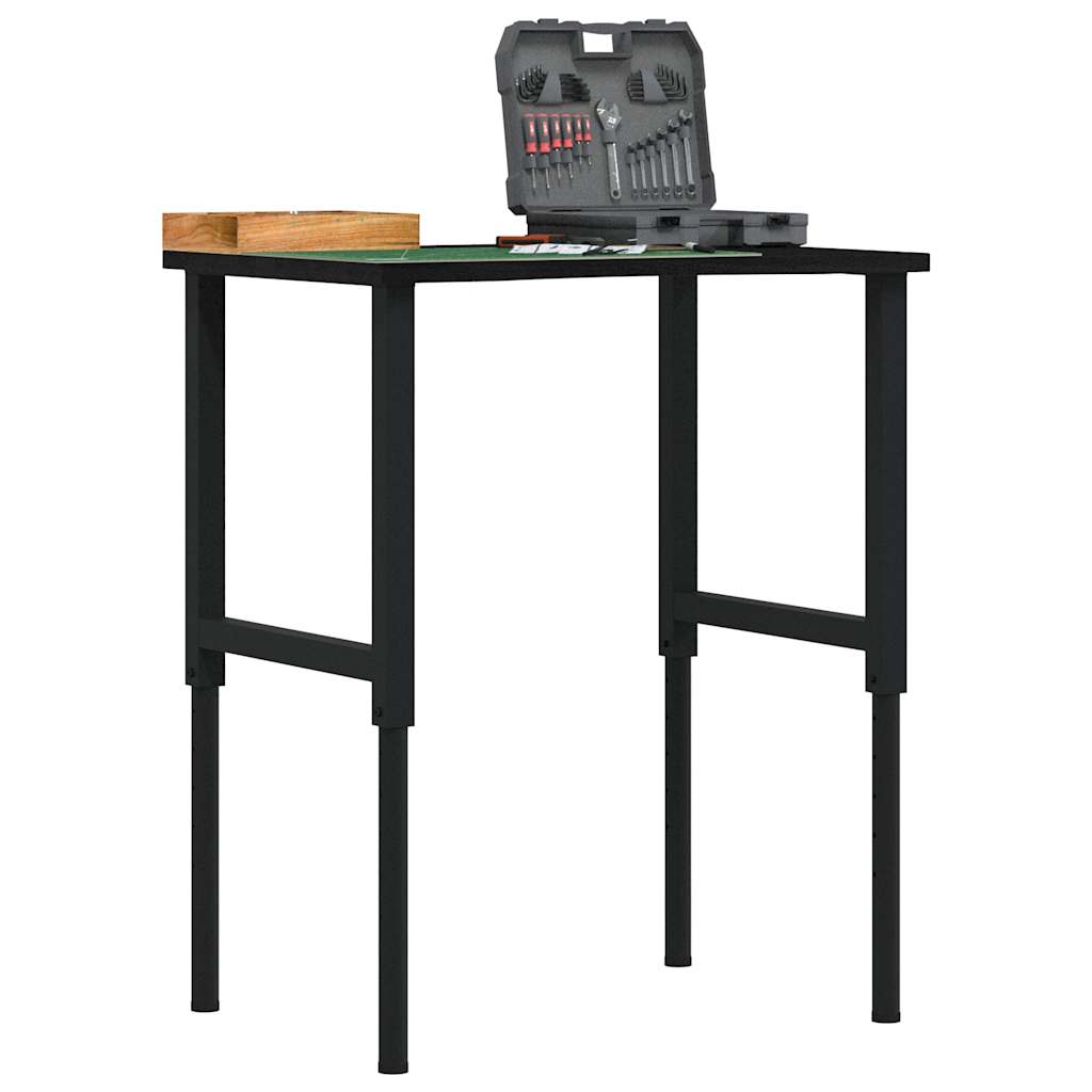 Vidaxx Werkbank 80x60x (71,5-98) cm Eiche dunkelbraun
