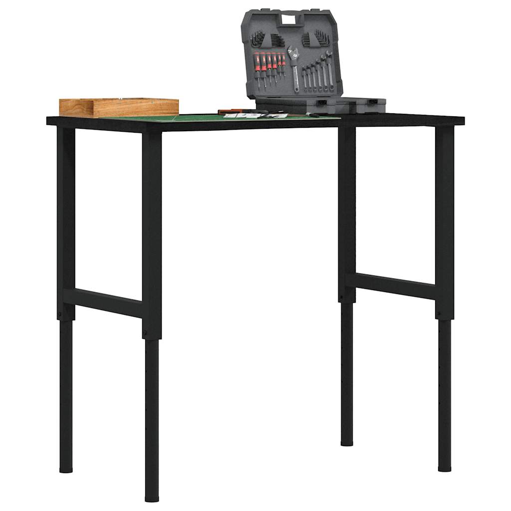 Vidaxx Werkbank 100x60x (71,5-98) cm Eiche dunkelbraun
