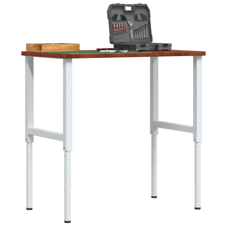 Vidaxx Werkbank Rechteck 100x60x (71,5-98) cm Eiche dunkelbraun