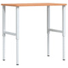 Vidaxx Werkbank rechteckig 100x60x (71,5-98) cm massives Buchenholz