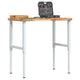 Vidaxx Werkbank rechteckig 100x60x (73-99,5) cm massives Akazienholz