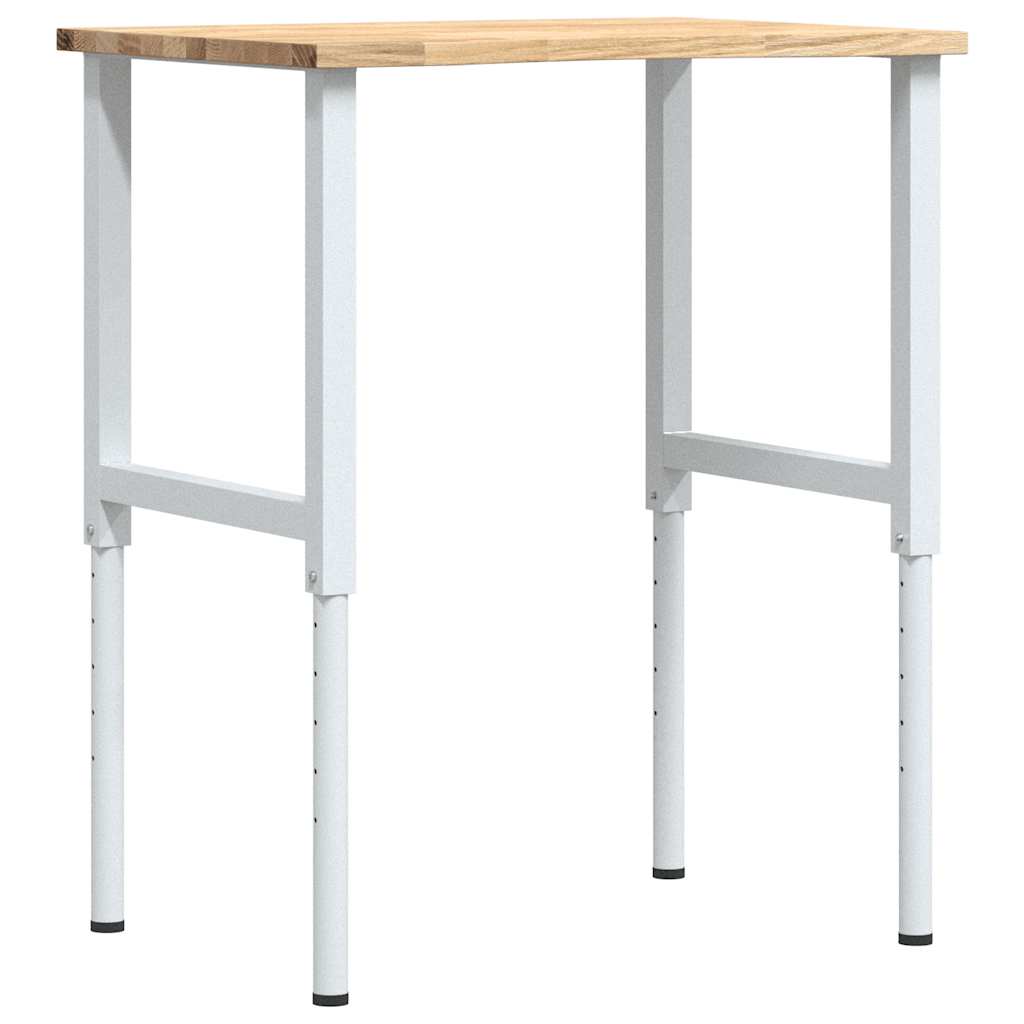 Vidaxx Werkbank 80x60x (71,5-98) cm massive Eiche
