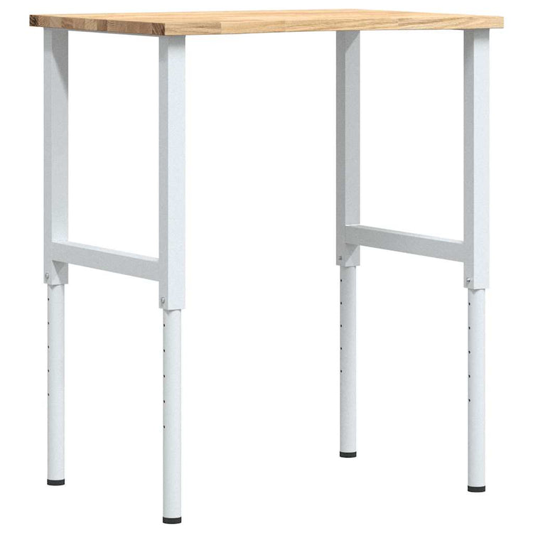 Vidaxx Werkbank 80x60x (71,5-98) cm massive Eiche