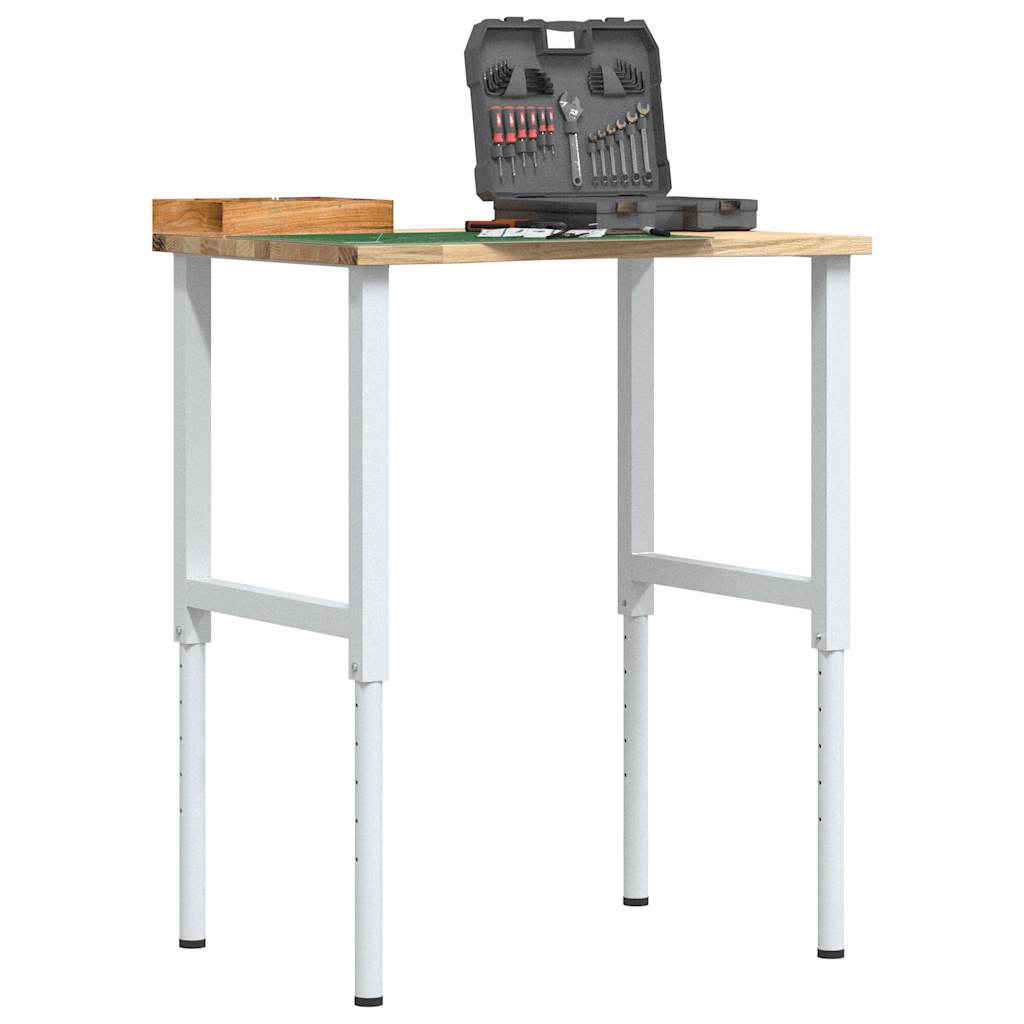 Vidaxx Werkbank 80x60x (71,5-98) cm massive Eiche