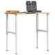 Vidaxx Werkbank 100x60x (71,5-98) cm massive Eiche