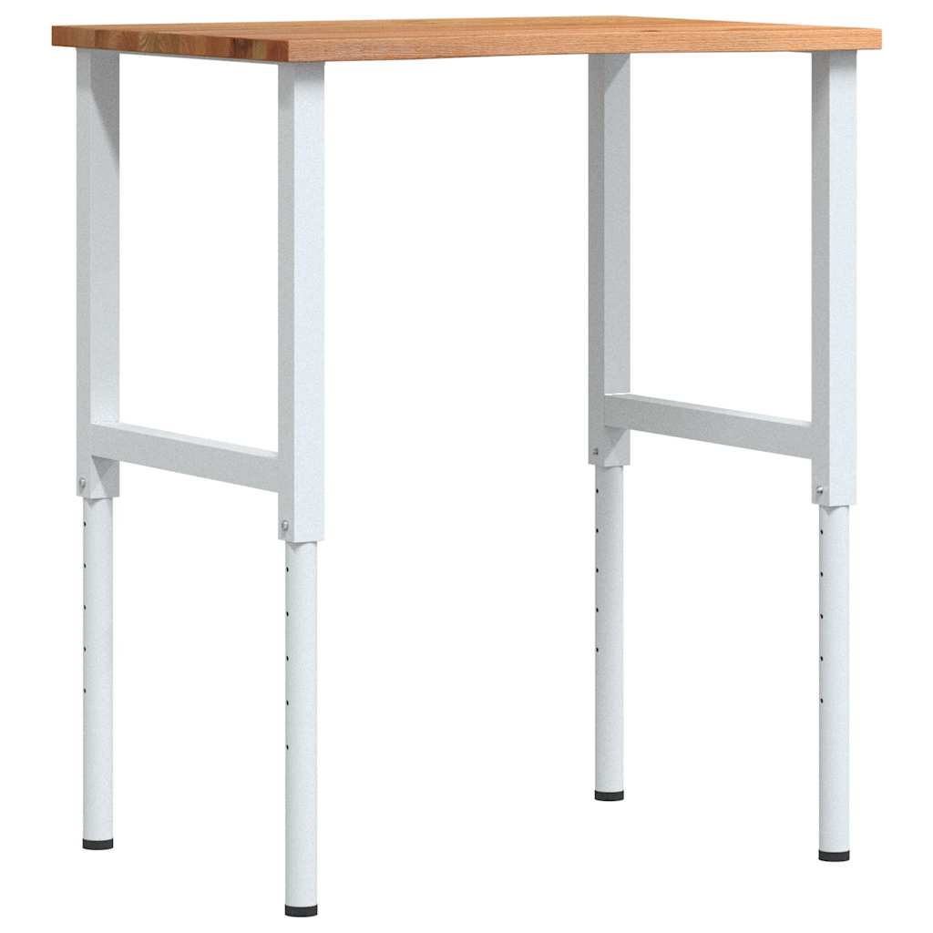 Vidaxx Werkbank 80x60x (71,5-98) cm Eiche hellbraun