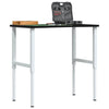 Vidaxx Werkbank 100x60x (71,5-98) cm Eiche dunkelbraun