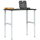 Vidaxx Werkbank 100x60x (71,5-98) cm Eiche dunkelbraun
