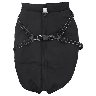 Vidaxl Hundemantel mit Rüstung wasserdichte reflektierende schwarze 5xl