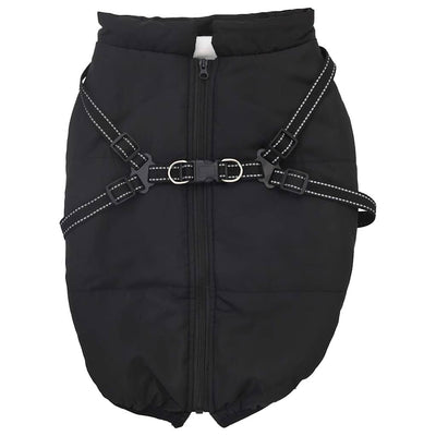Vidaxl Hundemantel mit Rüstung wasserdichte reflektierende schwarze 6xl