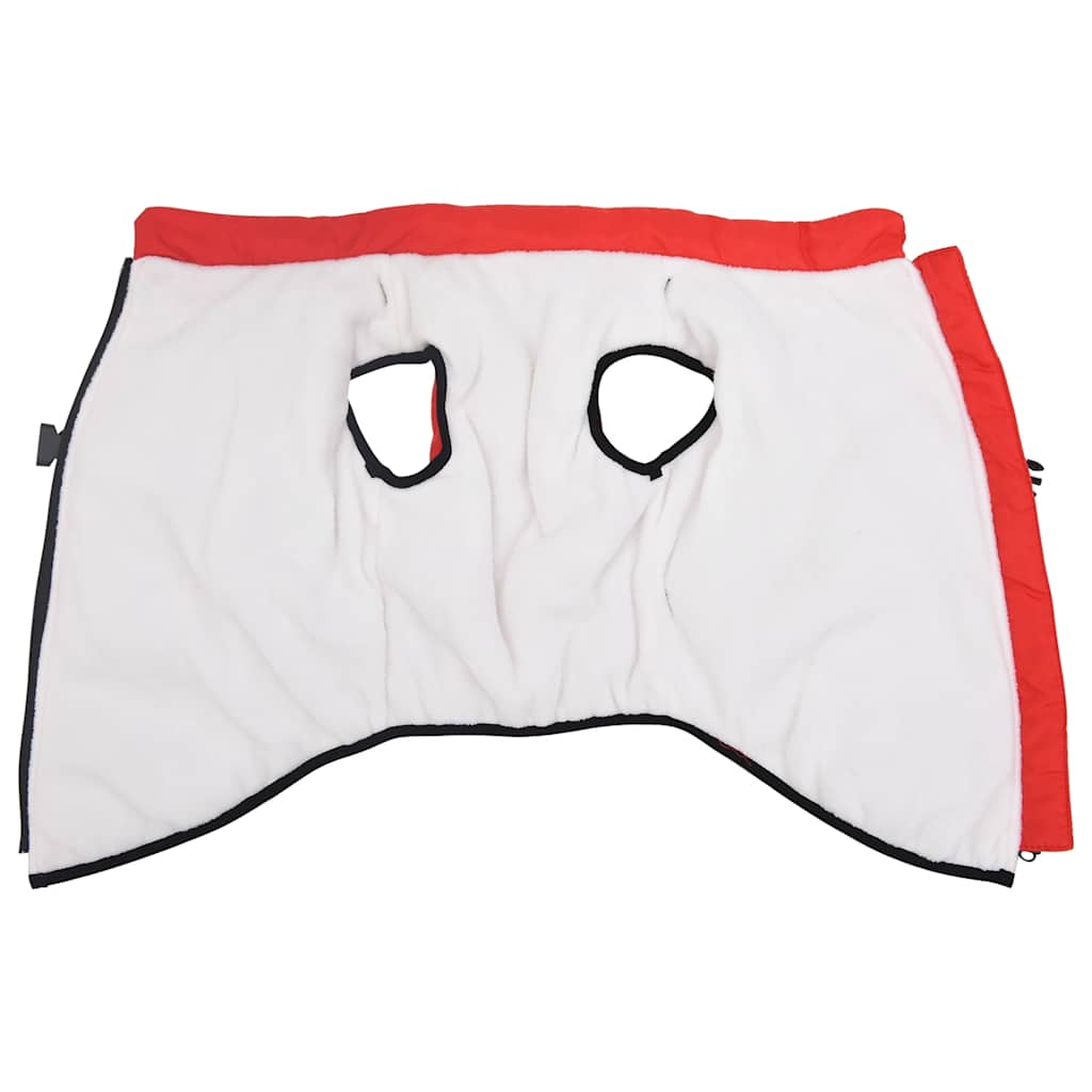Vidaxl Hundemantel mit Rüstung wasserdichtem reflektierendem rot 5xl