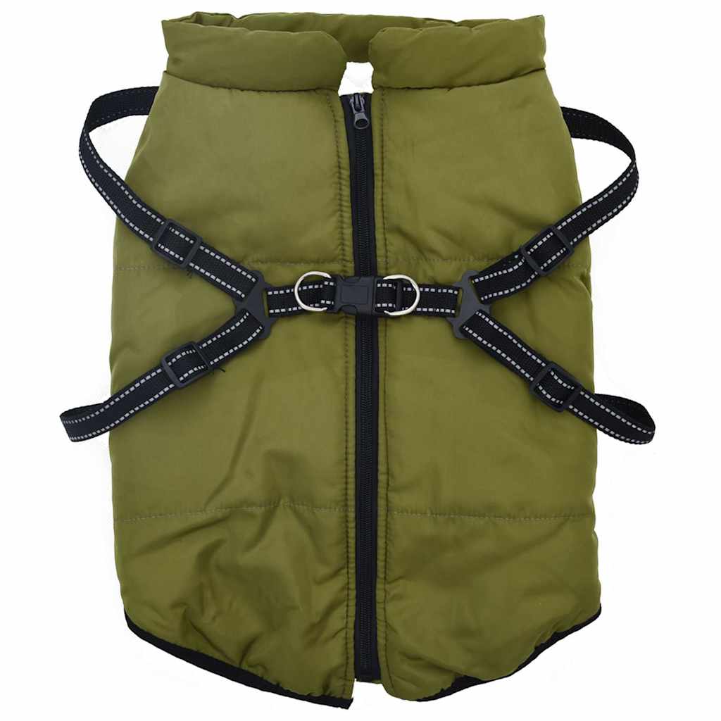 Vidaxl Hundemantel mit Rüstung wasserdichte reflektierende Armee grün 6xl
