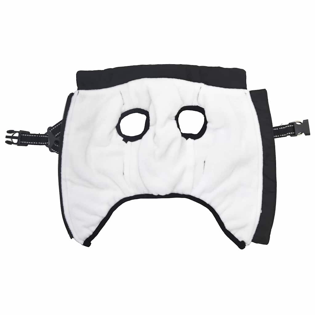 Vidaxl Hundemantel mit Rüstung wasserdichte reflektierende schwarze 2xl