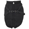 Vidaxl -Hundejacke mit Rüstung wasserdichte reflektierende schwarze 3xl
