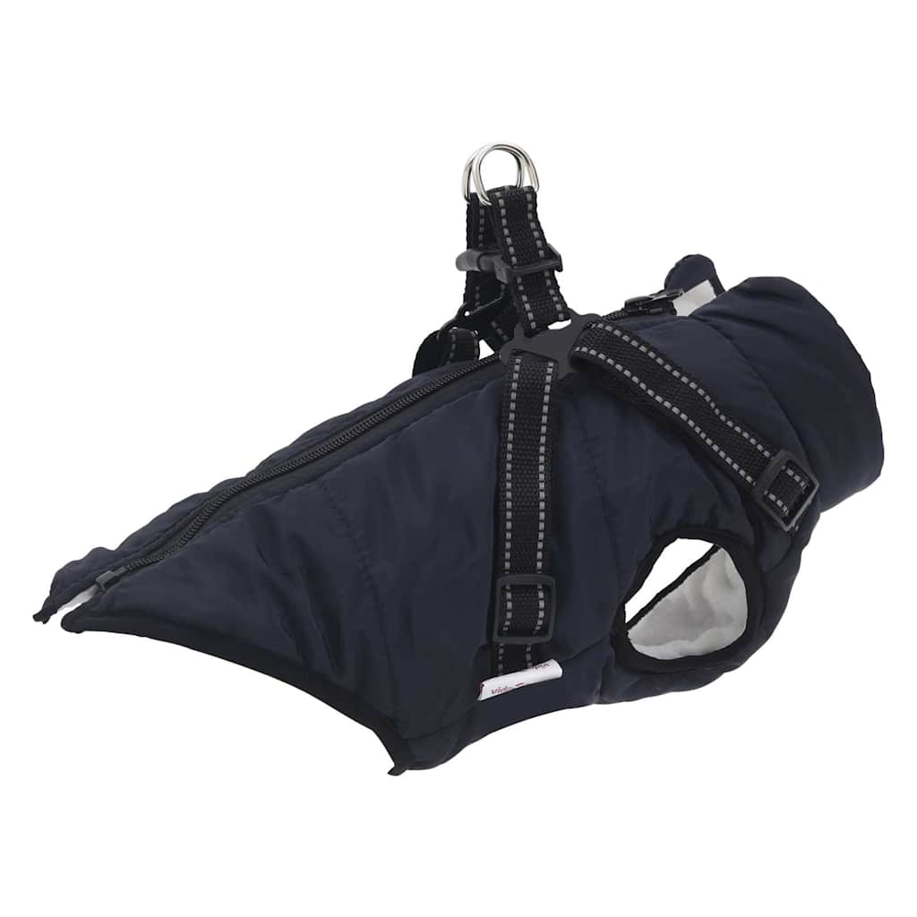 Vidaxl Hundebel mit Rüstung wasserdichte reflektierende Marineblau 2xl