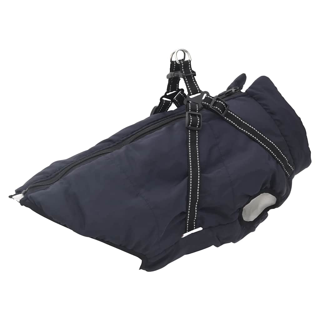 Vidaxl Hundemantel mit Rüstung wasserdichte reflektierende Marineblau 4xl