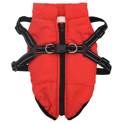 Vidaxl Hundemantel mit Rüstung wasserdichte reflektierende rote xl