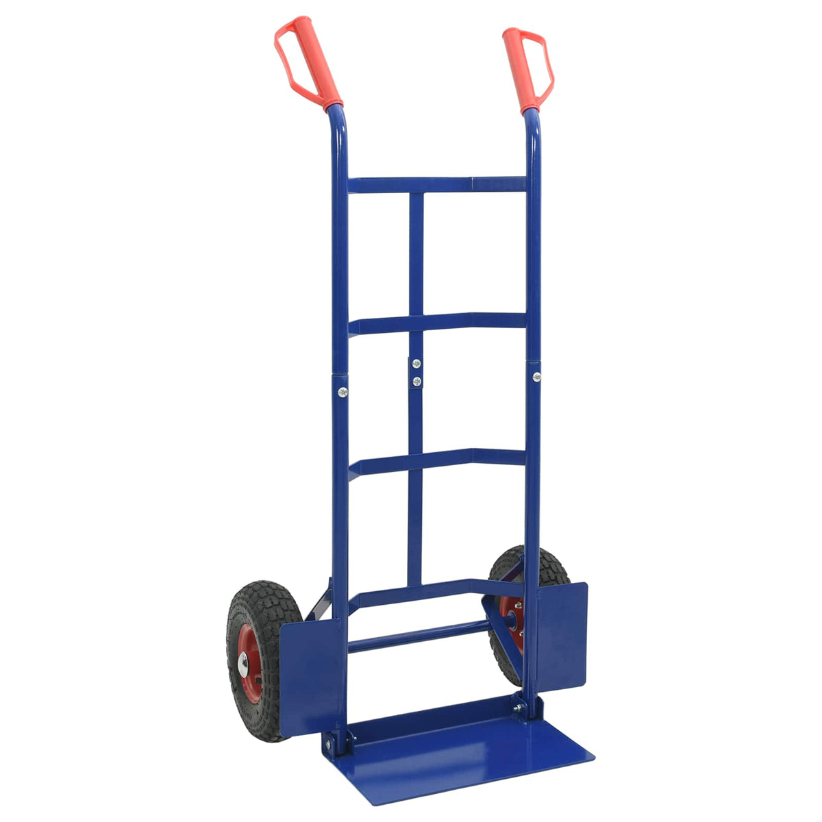VidaXL Handwagen blau und rot 57 x 46 x 113 cm Stahl