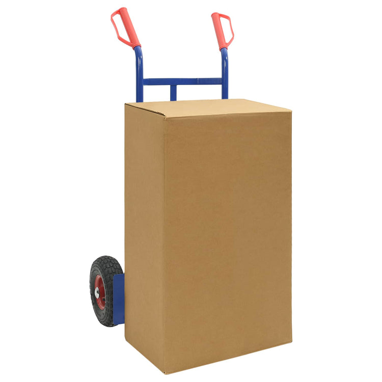 VidaXL Handwagen blau und rot 57 x 46 x 113 cm Stahl