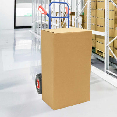 VidaXL Handwagen blau und rot 49,5 x 53 x 114 cm Stahl