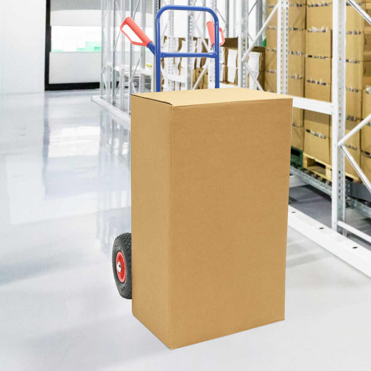 VidaXL Handwagen blau und rot 49,5 x 53 x 114 cm Stahl