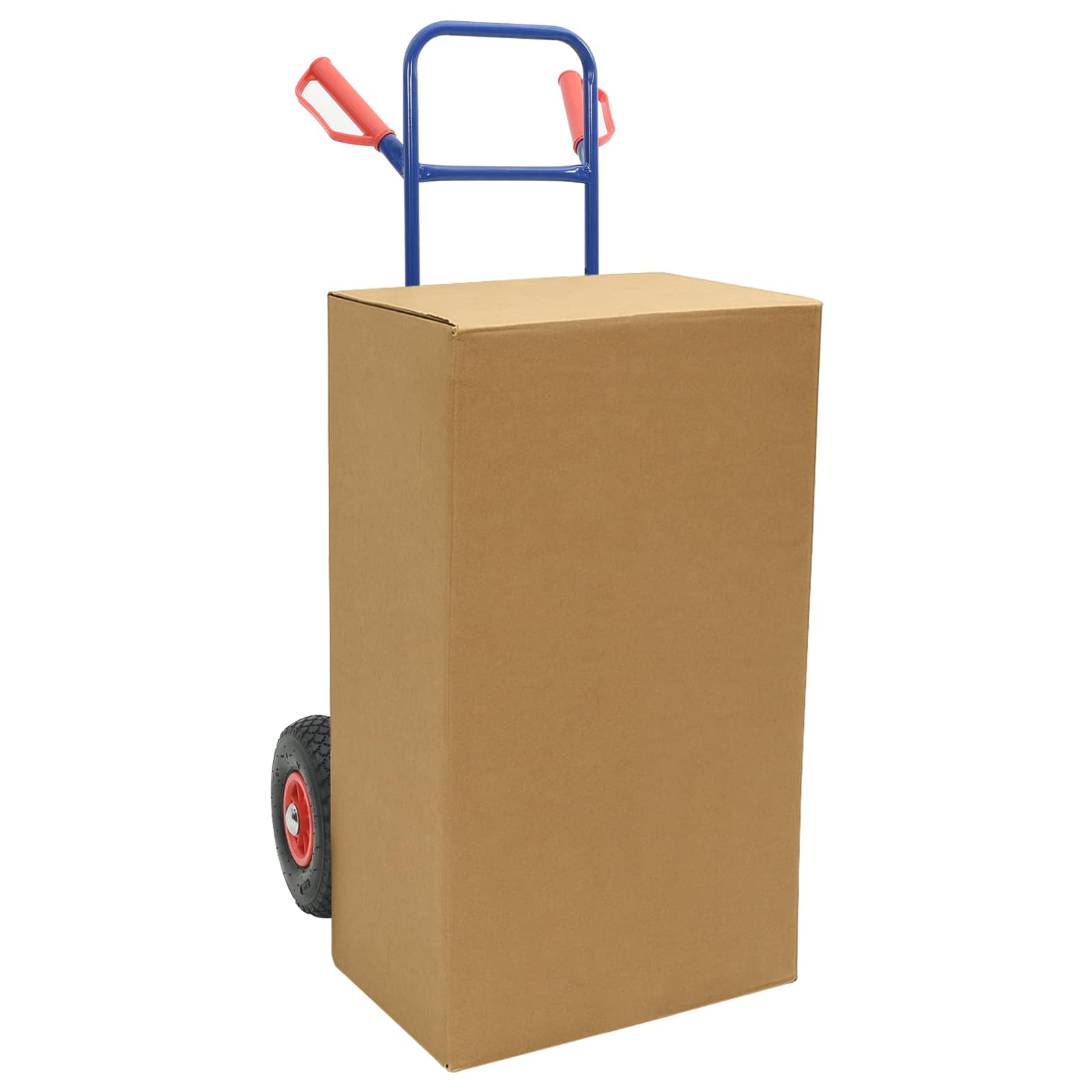 VidaXL Handwagen blau und rot 49,5 x 53 x 114 cm Stahl