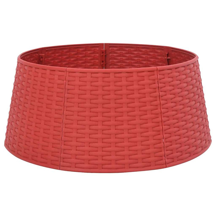 Vidaxl Weihnachtsbaumrock Ø56x23 cm Kunststoff rot