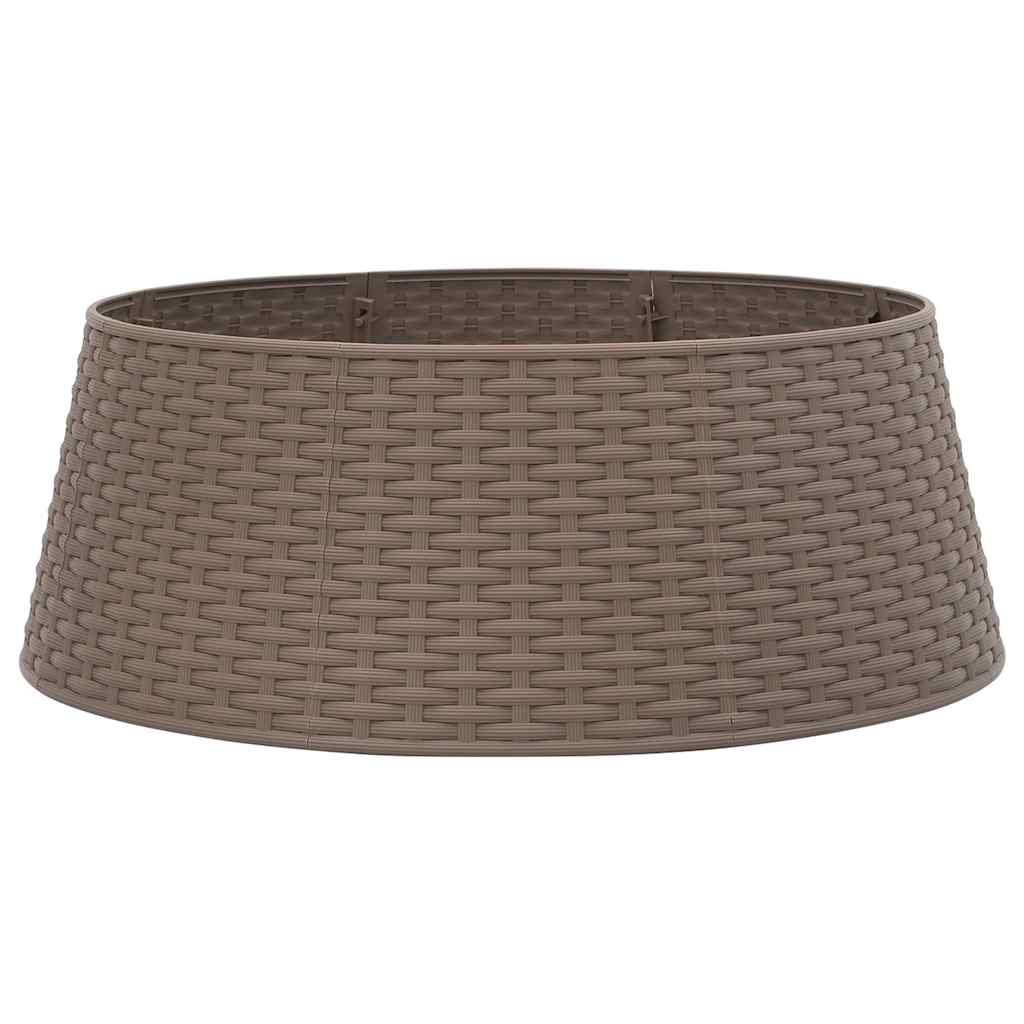 Vidaxl Weihnachtsbaumrock Ø65x23 cm Plastikbraun