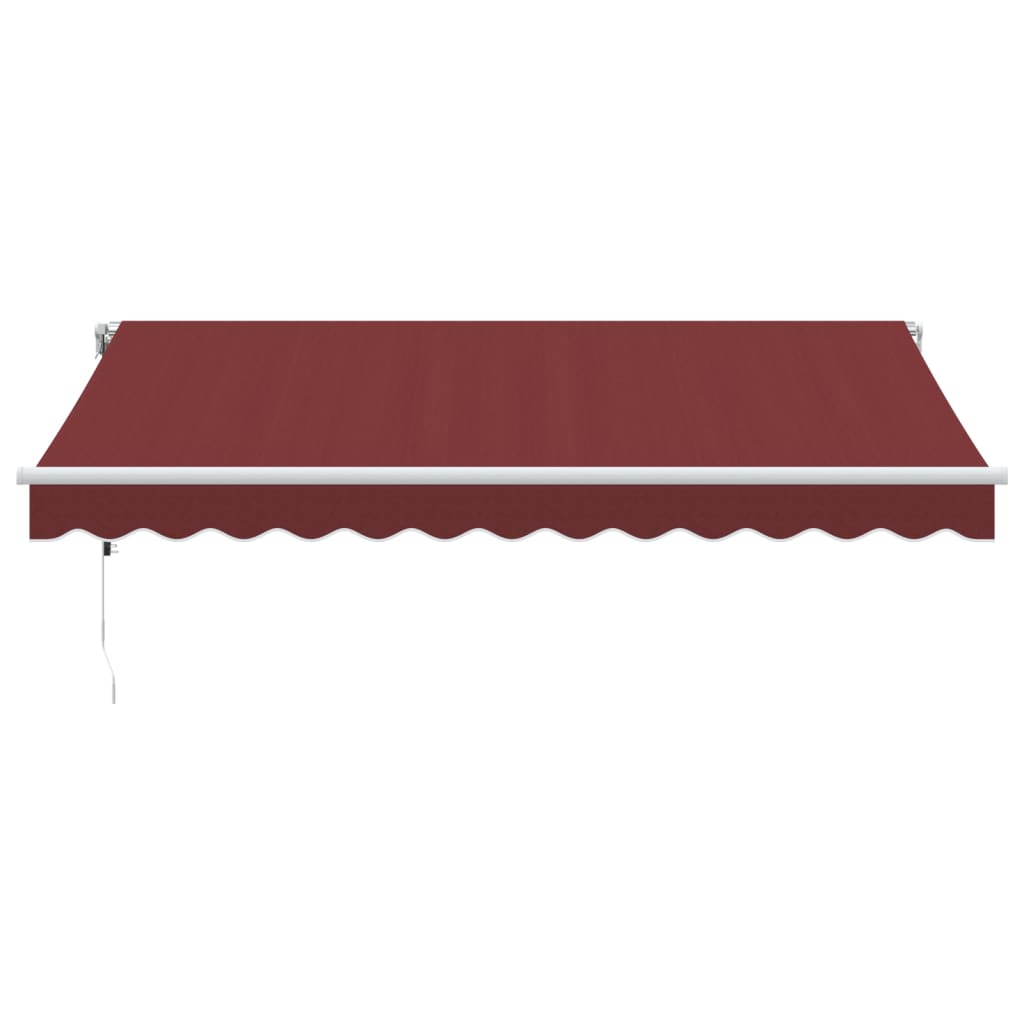 Vidaxx Markise automatisch ausziehbar 350x250 cm bordeauxrot