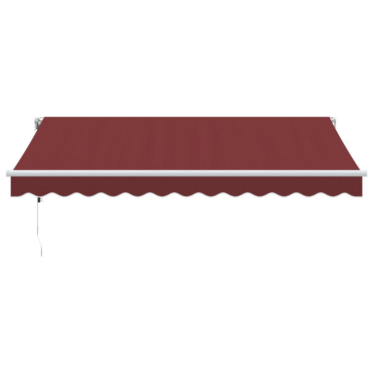 Vidaxx Markise automatisch ausziehbar 350x250 cm bordeauxrot