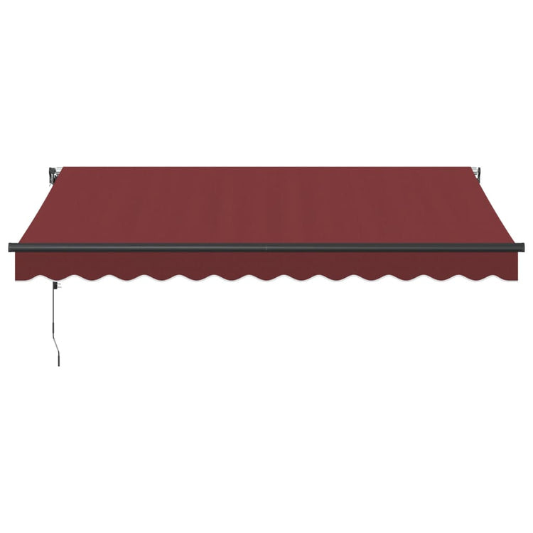 Vidaxx Markise automatisch ausziehbar 350x250 cm bordeauxrot