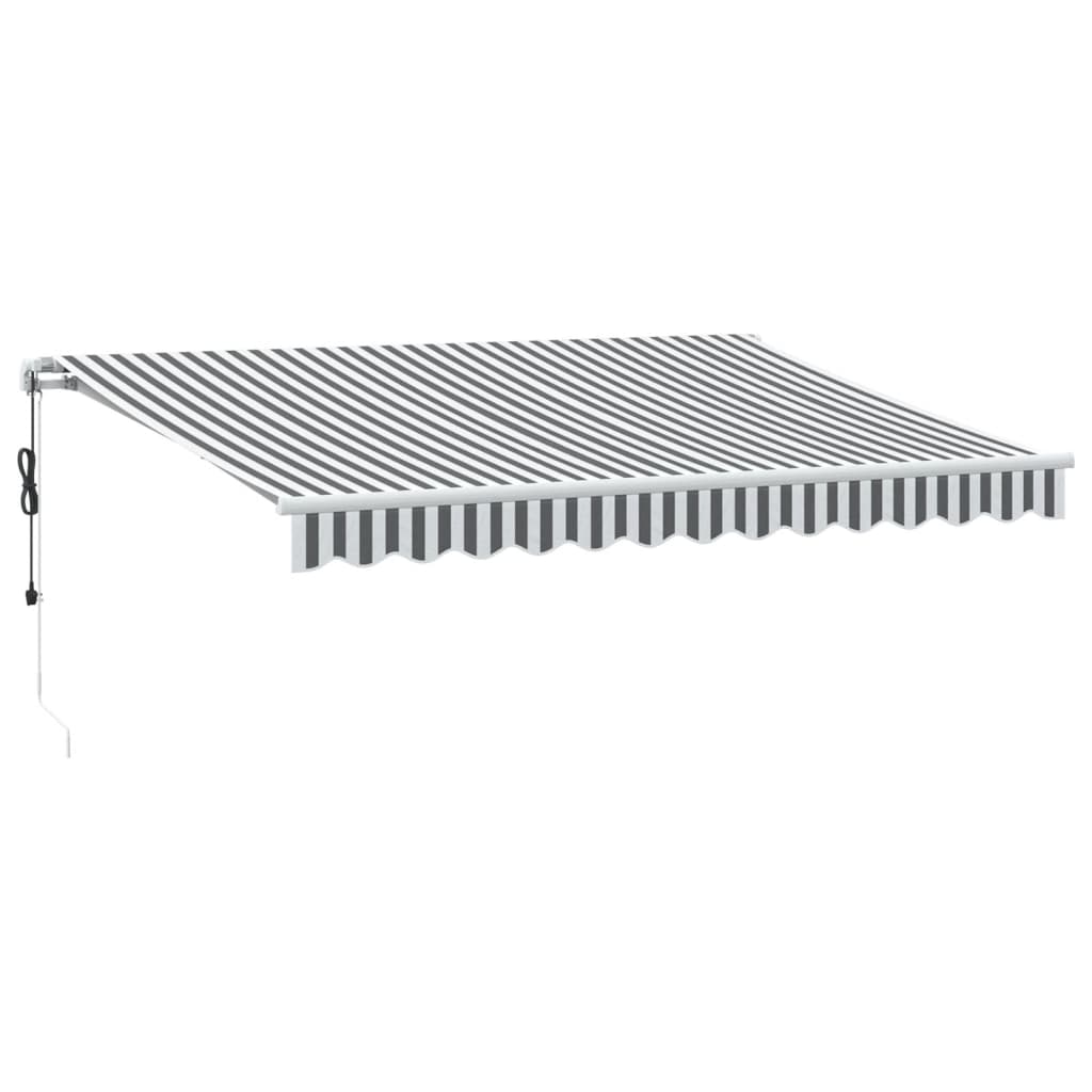 Vidaxx Markise automatisch ausziehbar 350x250 cm in den Farben Anthrazit und Weiß