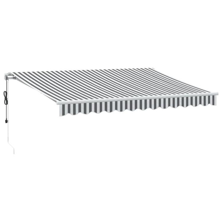 Vidaxx Markise automatisch ausziehbar 350x250 cm in den Farben Anthrazit und Weiß