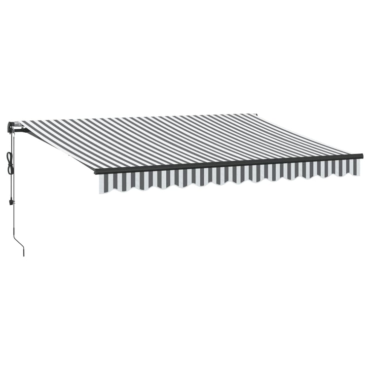Vidaxx Markise automatisch ausziehbar 350x250 cm in den Farben Anthrazit und Weiß