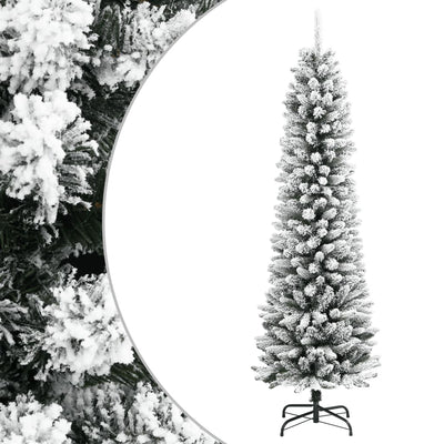 Vidaxl Kunstkerstboom mit Schneeschmale 120 cm PVC und PE