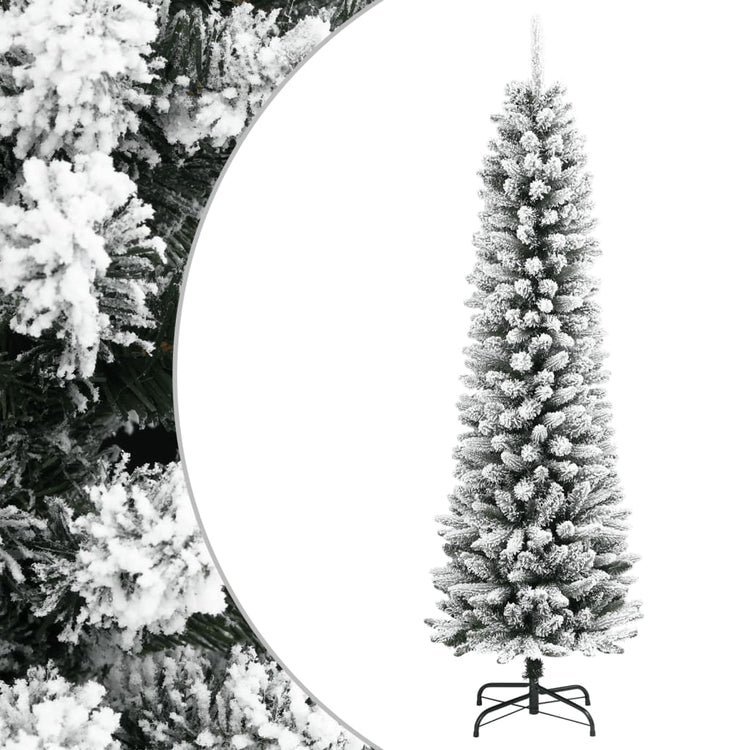 Vidaxl Kunstkerstboom mit Schneeschmale 120 cm PVC und PE