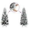 Vidaxl Kunstkerstboom mit Schneeschmale 120 cm PVC und PE