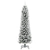 Vidaxl Kunstkerstboom mit schneebeschmaler 180 cm PVC und PE