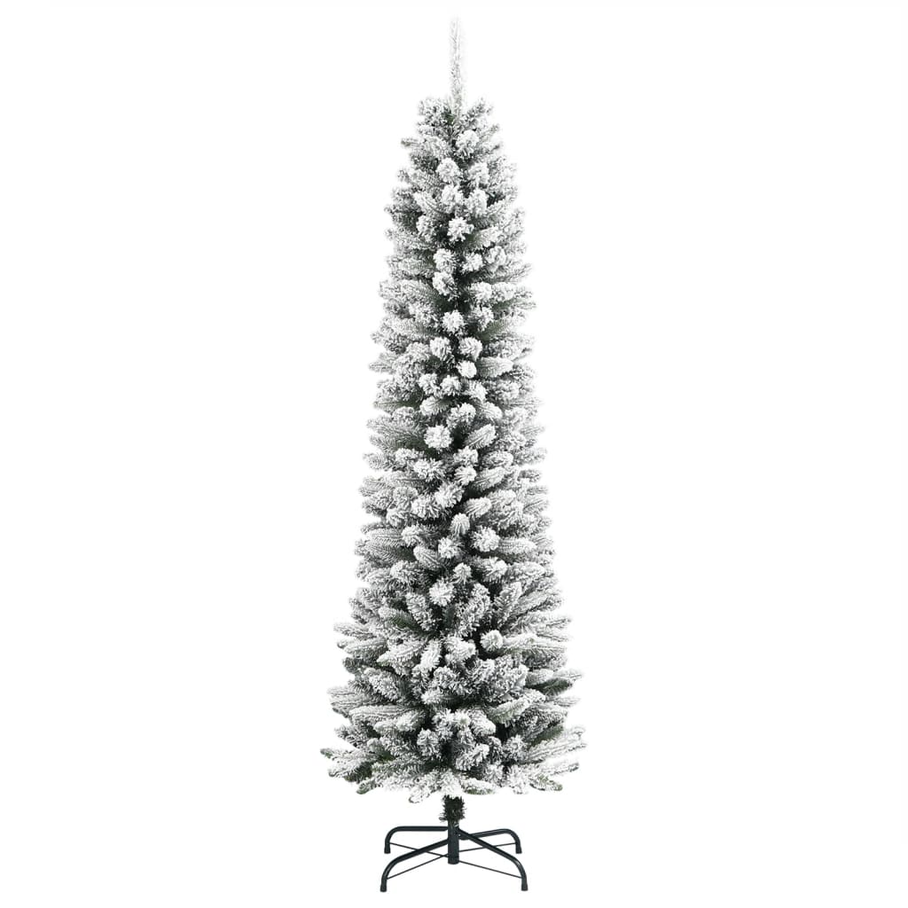 Vidaxl Kunstkerstboom mit schneebeschmaler 180 cm PVC und PE
