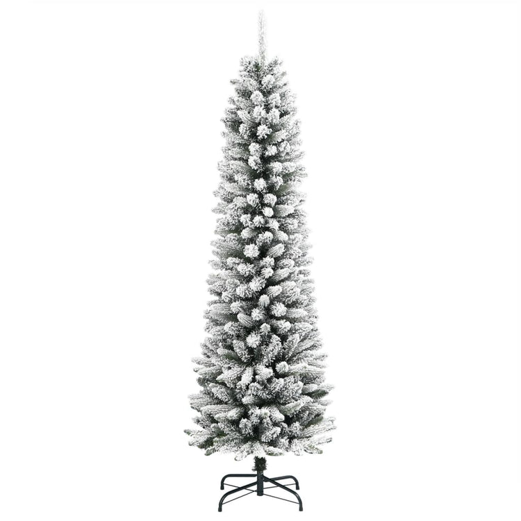 Vidaxl Kunstkerstboom mit schneebeschmaler 180 cm PVC und PE