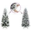 Vidaxl Kunstkerstboom mit schneebeschmaler 180 cm PVC und PE