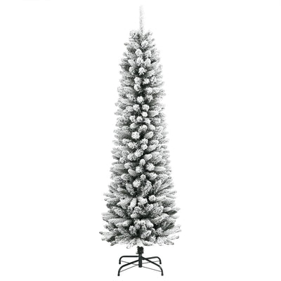 Vidaxl Kunstkerstboom mit Schneeschmaler 210 cm PVC und PE