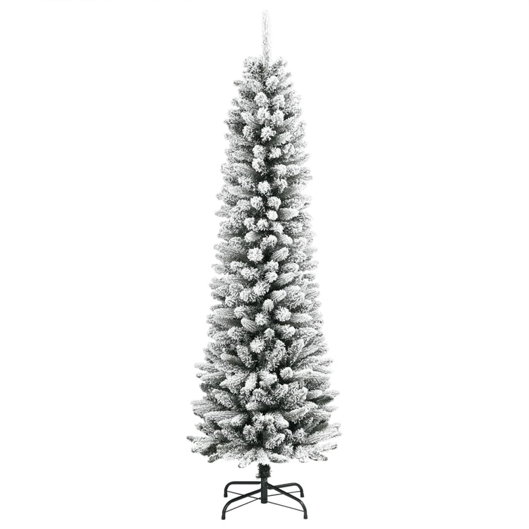 Vidaxl Kunstkerstboom mit Schneeschmaler 210 cm PVC und PE