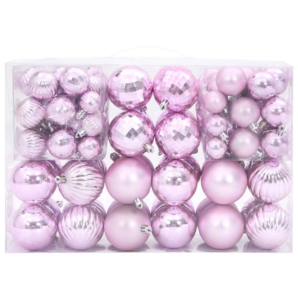 Vidaxl Weihnachtsbällchen 100 St Ø3 4 6 cm Pink